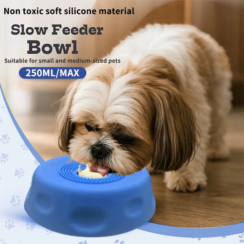 Lick Bowl for Dogs with Rolling Ball, Non-Slip