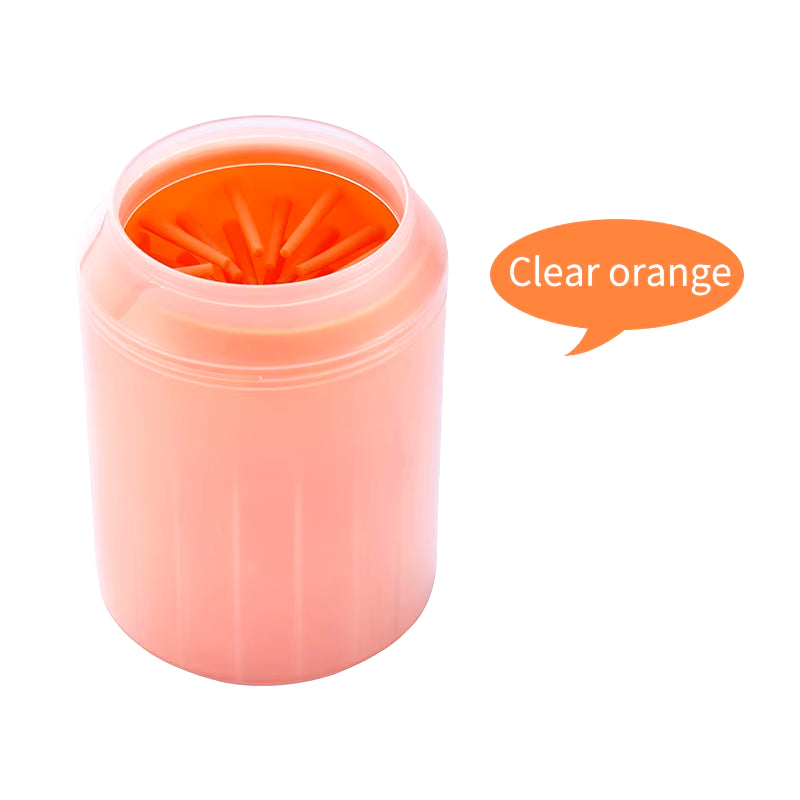 Orange paw cleaner cup