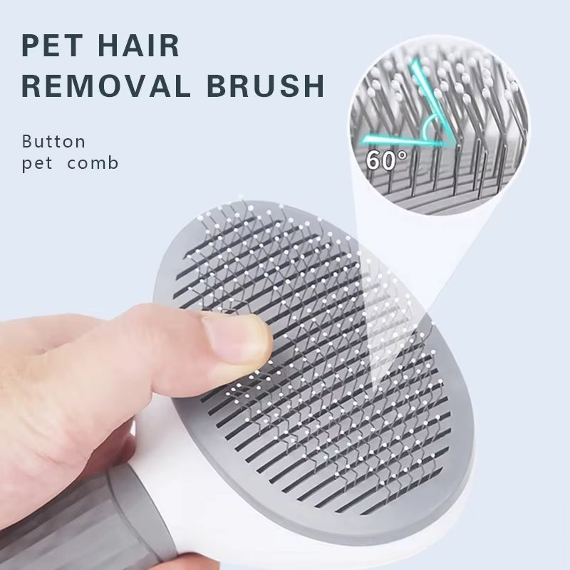 Self-Cleaning Slicker Brush for Dogs and Cats
