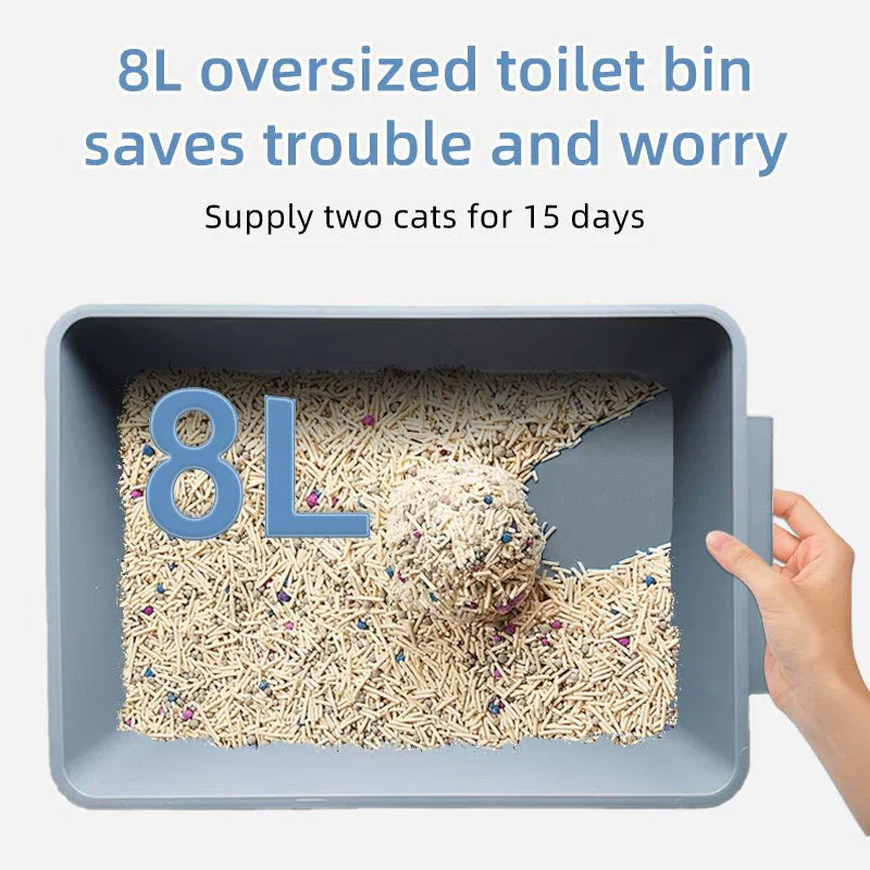 Self-Cleaning Cat Litter Box, 80 L, WiFi App