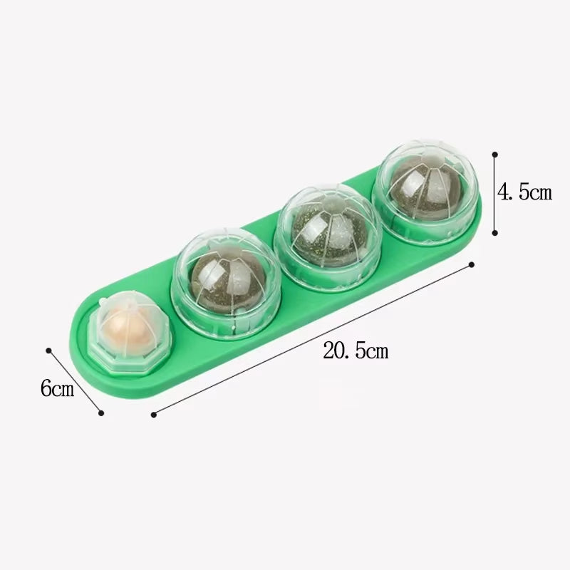 Rotating Catnip Wall Toy with Silvervine Ball