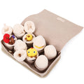 Snuffle Mat for Dogs with 8 Squeaky Plush Eggs