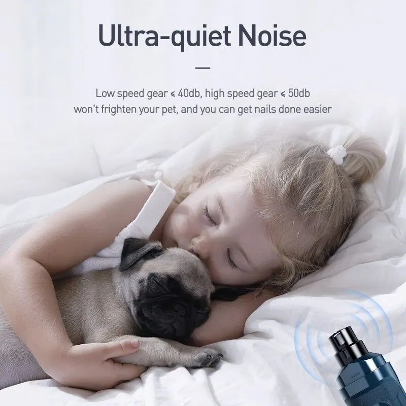 Rechargeable Pet Nail Grinder with LED Lights