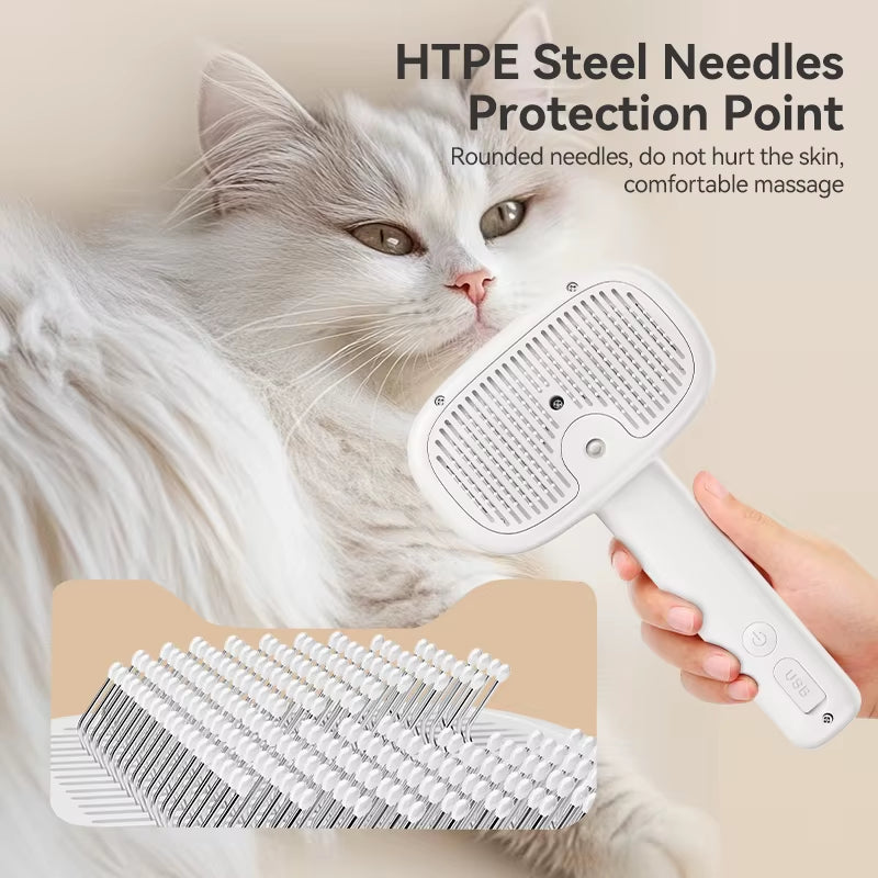 Electric Mist Spray Brush for Cats and Dogs